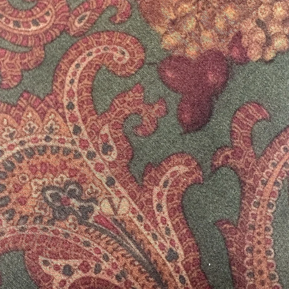 Vintage Guy Laroche Paris Silk‎ Paisley Tie – Valentino Italian Silk Fabric